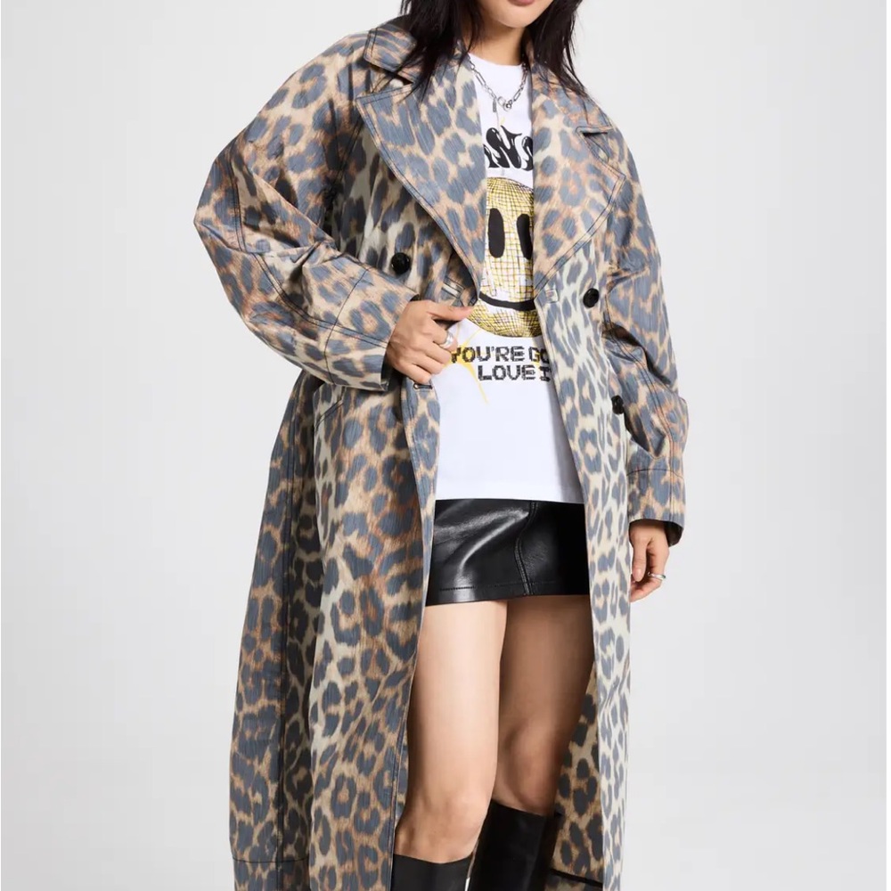 Ganni crispy shell coat